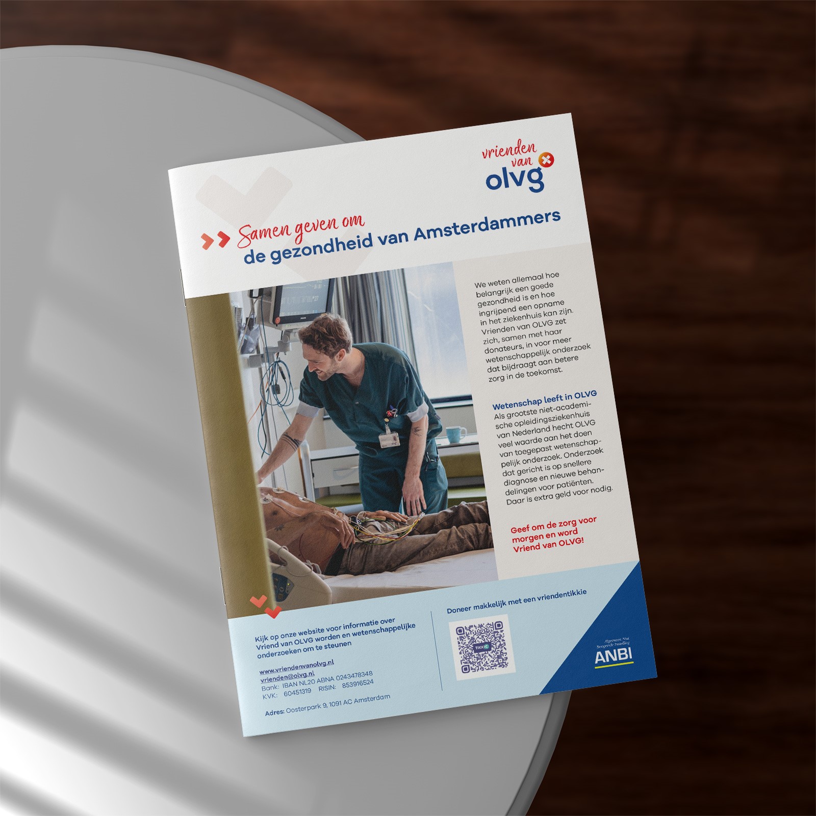 Flyer vrienden van OLVG 