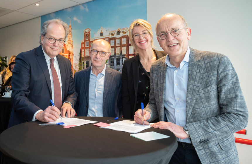 Foto van de bestuurders van Cordaan en OLVG
